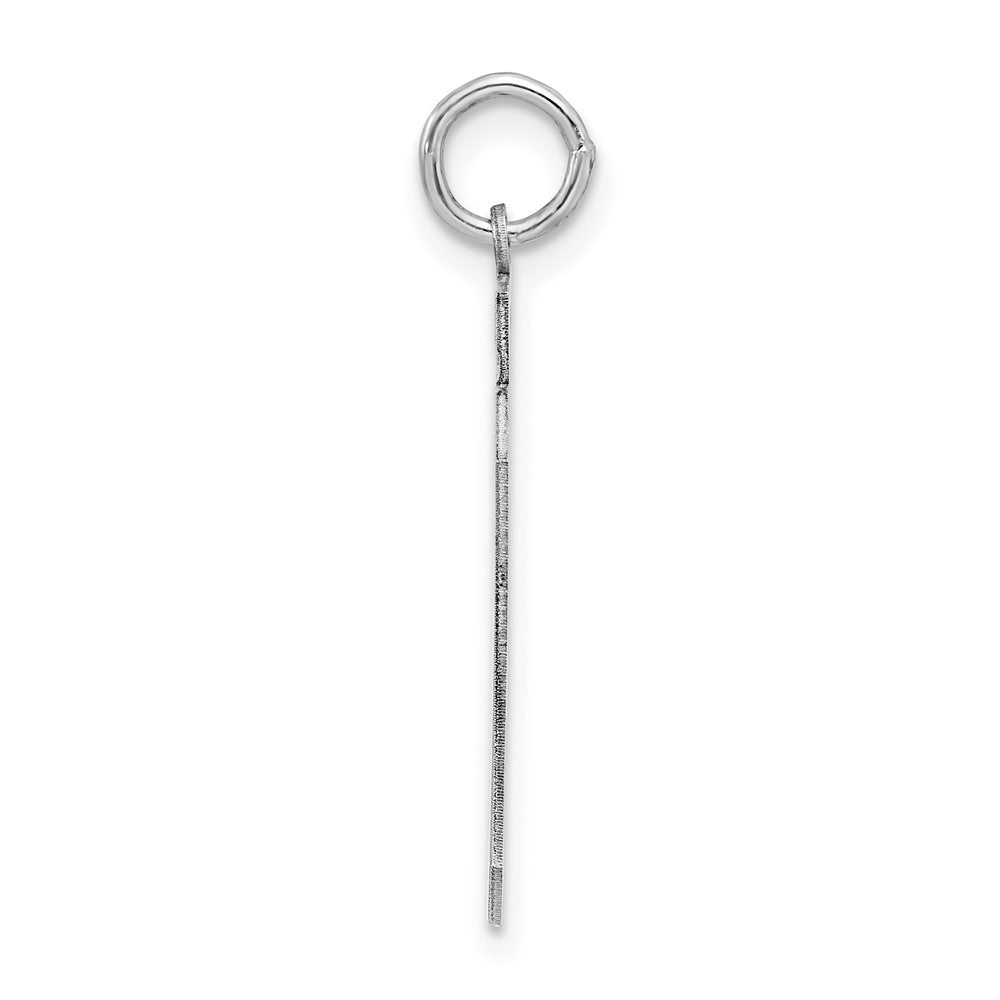 Sterling Silver/Rhodium-plated Polished Number 59 Charm