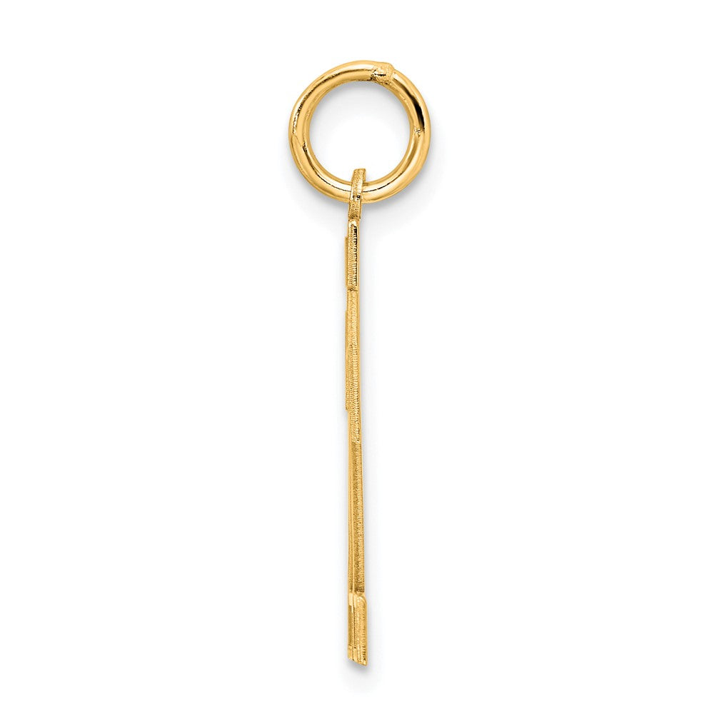 Sterling Silver/Gold-plated Satin Number 22 Charm