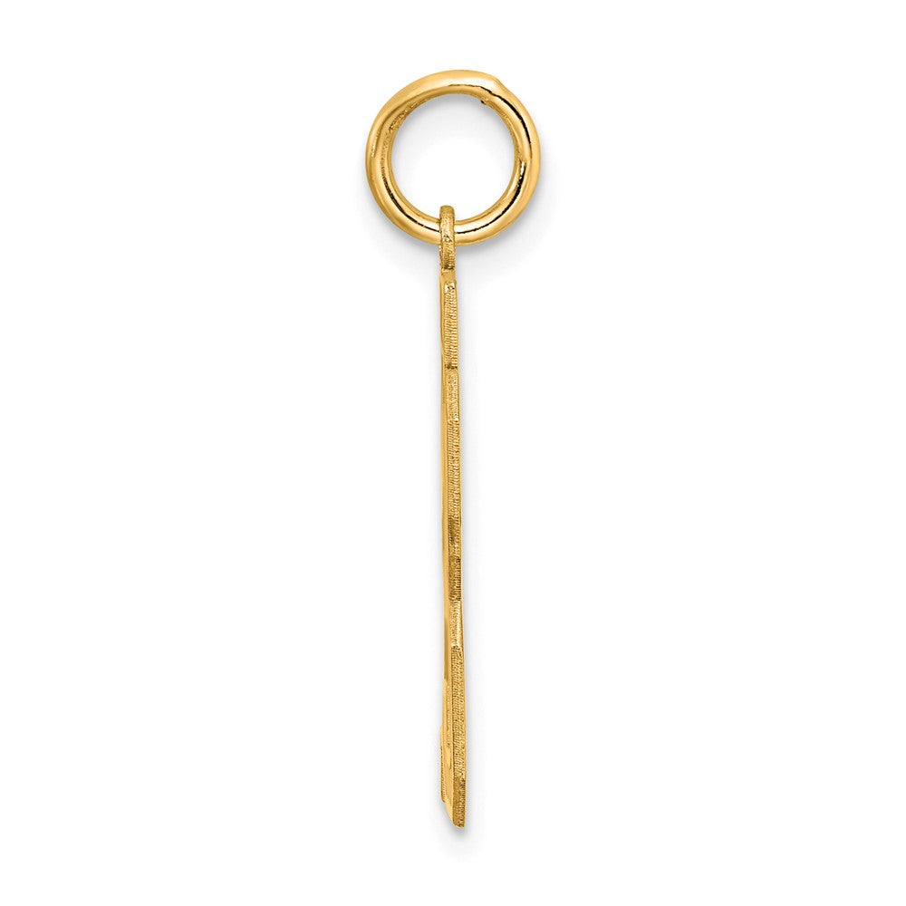 Sterling Silver/Gold-plated Satin Number 23 Charm