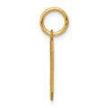 Sterling Silver/Gold-plated Satin Number 0 Charm