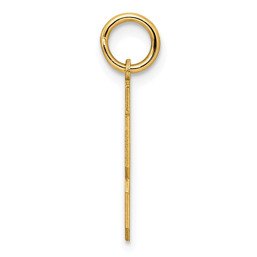 Sterling Silver/Gold-plated Satin Number 33 Charm