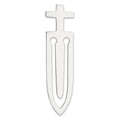 Sterling Silver Rhodium-plated Cross Bookmark