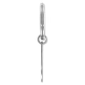Sterling Silver Rhodium-plated Oval Key Ring