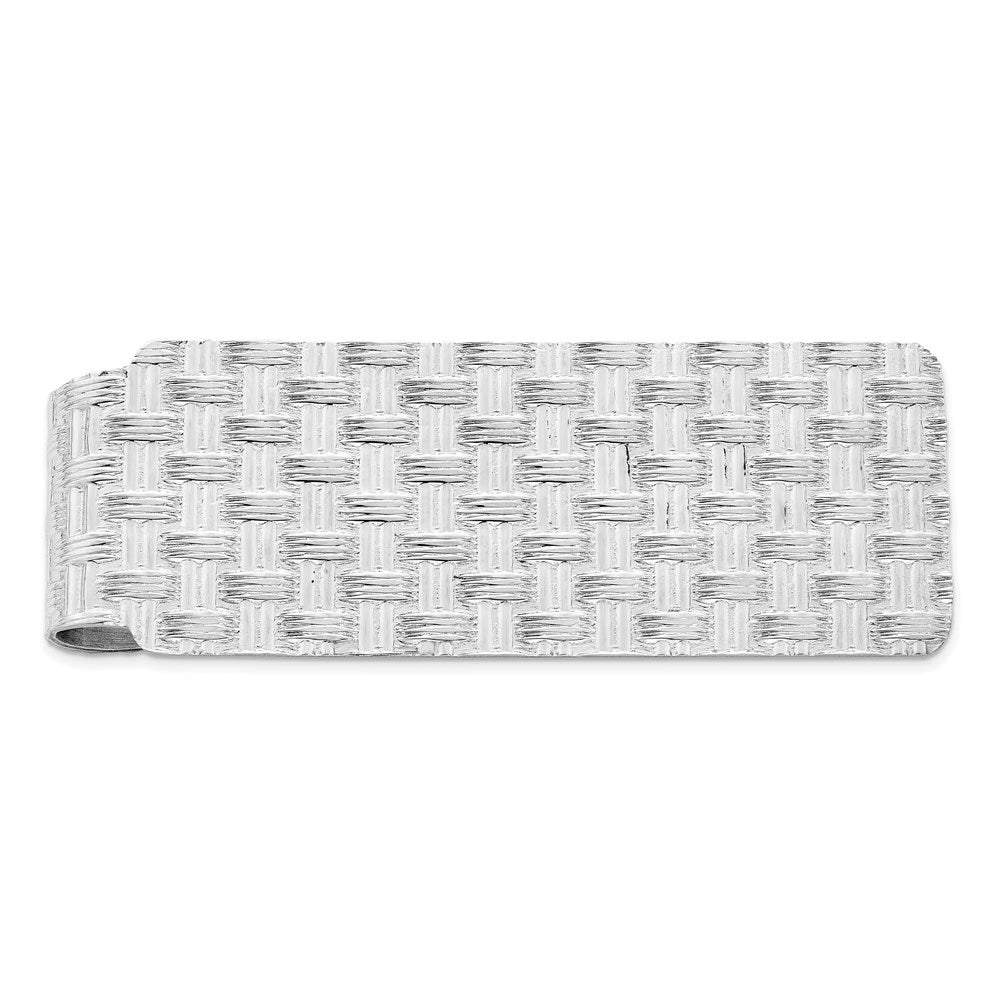 Sterling Silver Rhodium-plated Money Clip