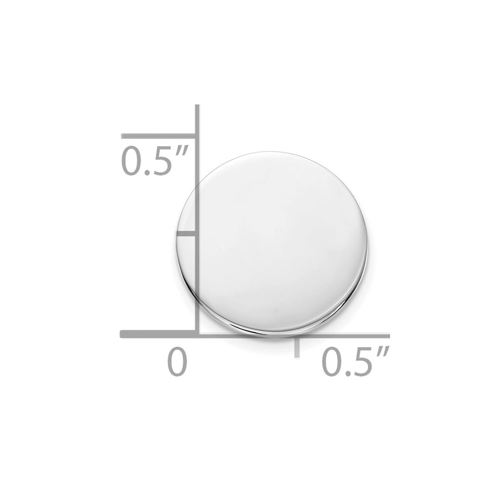 Sterling Silver Rhodium-plated Tie tac