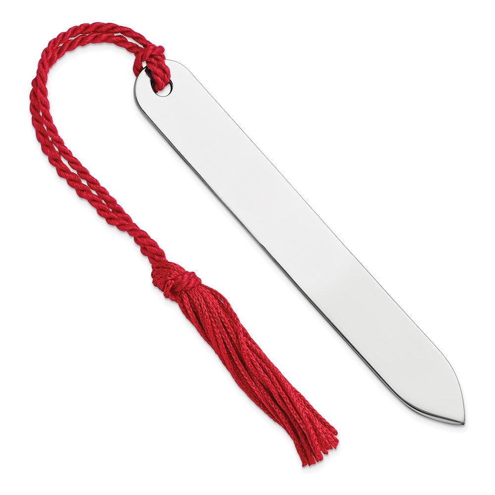 Sterling Silver Rhodium-plated Bookmark