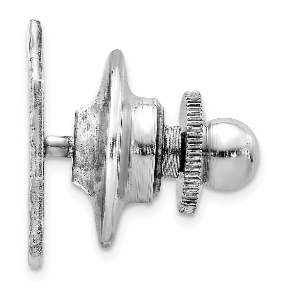 Sterling Silver Rhodium-plated Tie Tac
