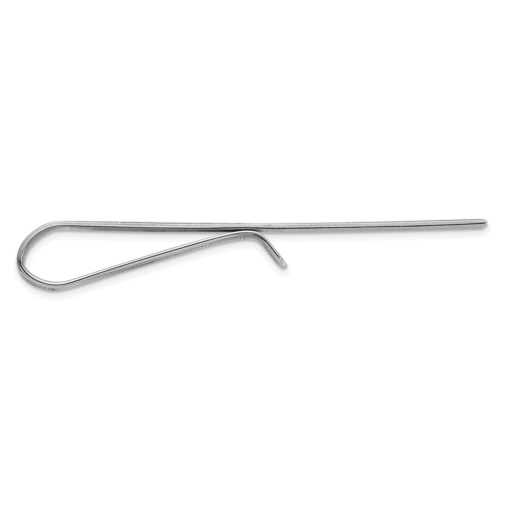 Sterling Silver Rhodium-plated Tie Bar