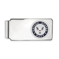 Sterling Silver Rhodium-plated U.S. Navy Money Clip