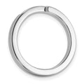 Sterling Silver Rhodium-plated Medium Key Ring