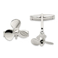Sterling Silver Propeller Cuff Links
