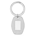 Sterling Silver Rhodium-plated Key Chain