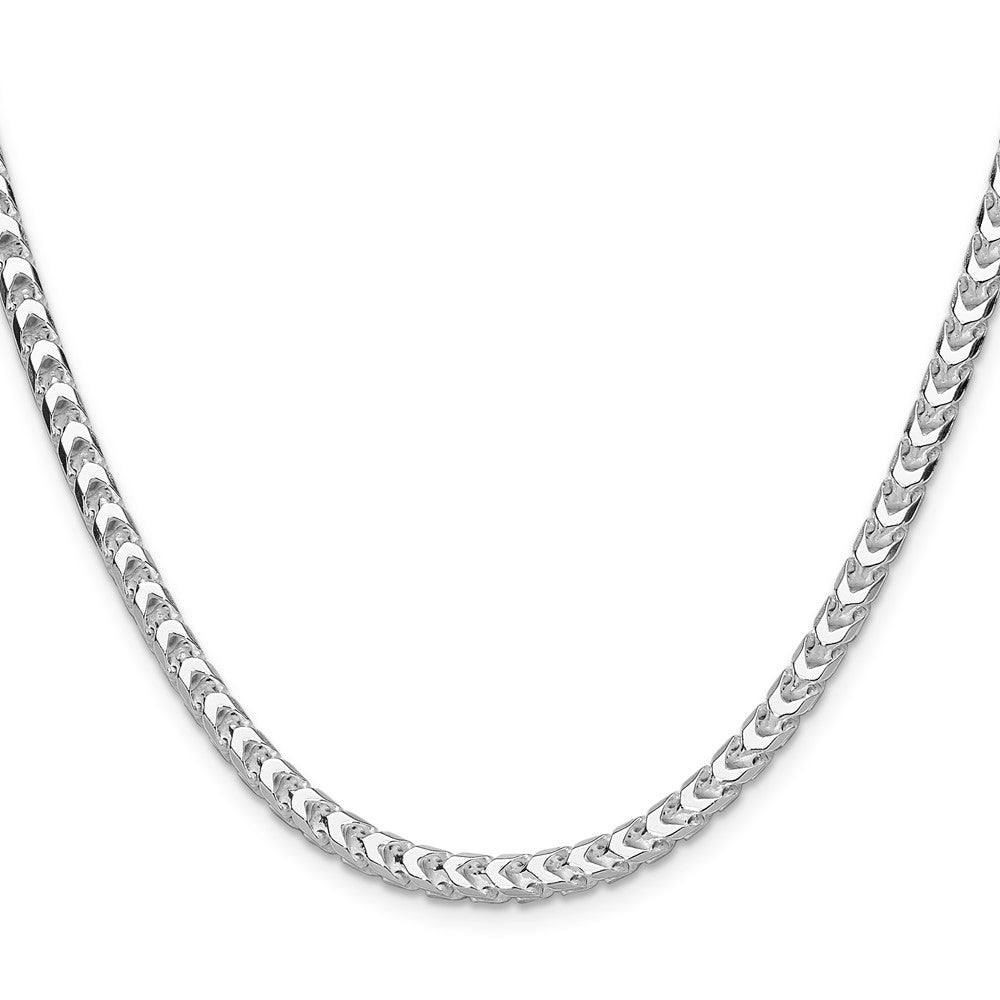Sterling Silver 4mm D/C Square Franco Chain