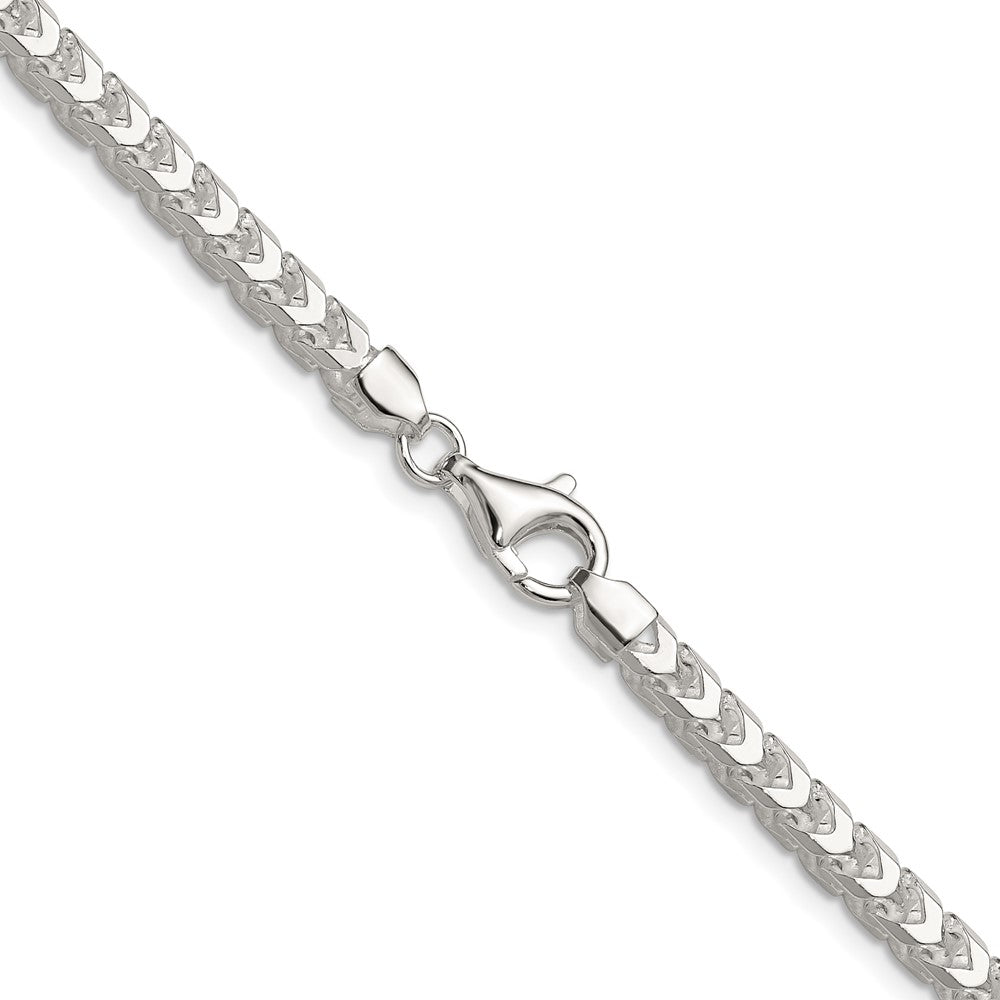 Sterling Silver 4mm D/C Square Franco Chain