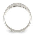 Sterling Silver Rhodium-plated Swirl Ring
