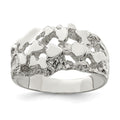 Sterling Silver Men's Nugget Ring