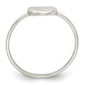 Sterling Silver Polished Heart Ring