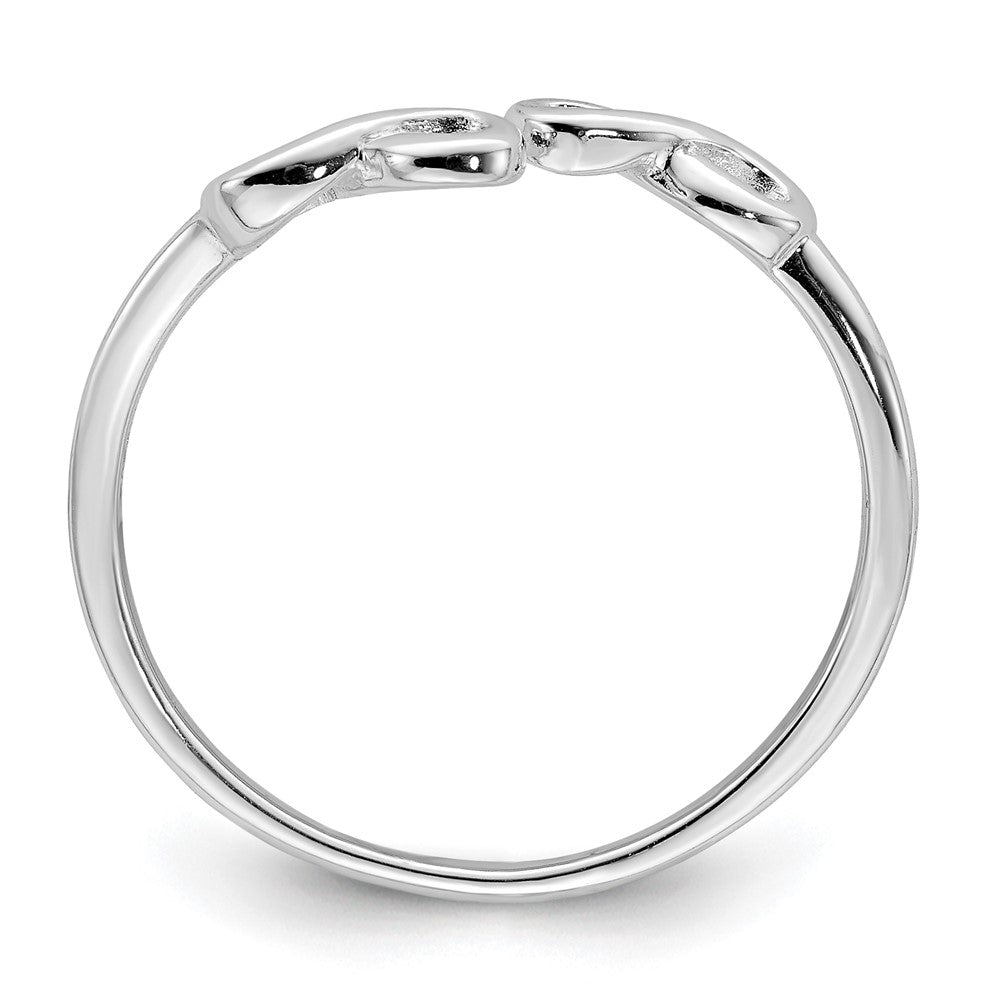 Sterling Silver Rhodium-plated Infinity Ring