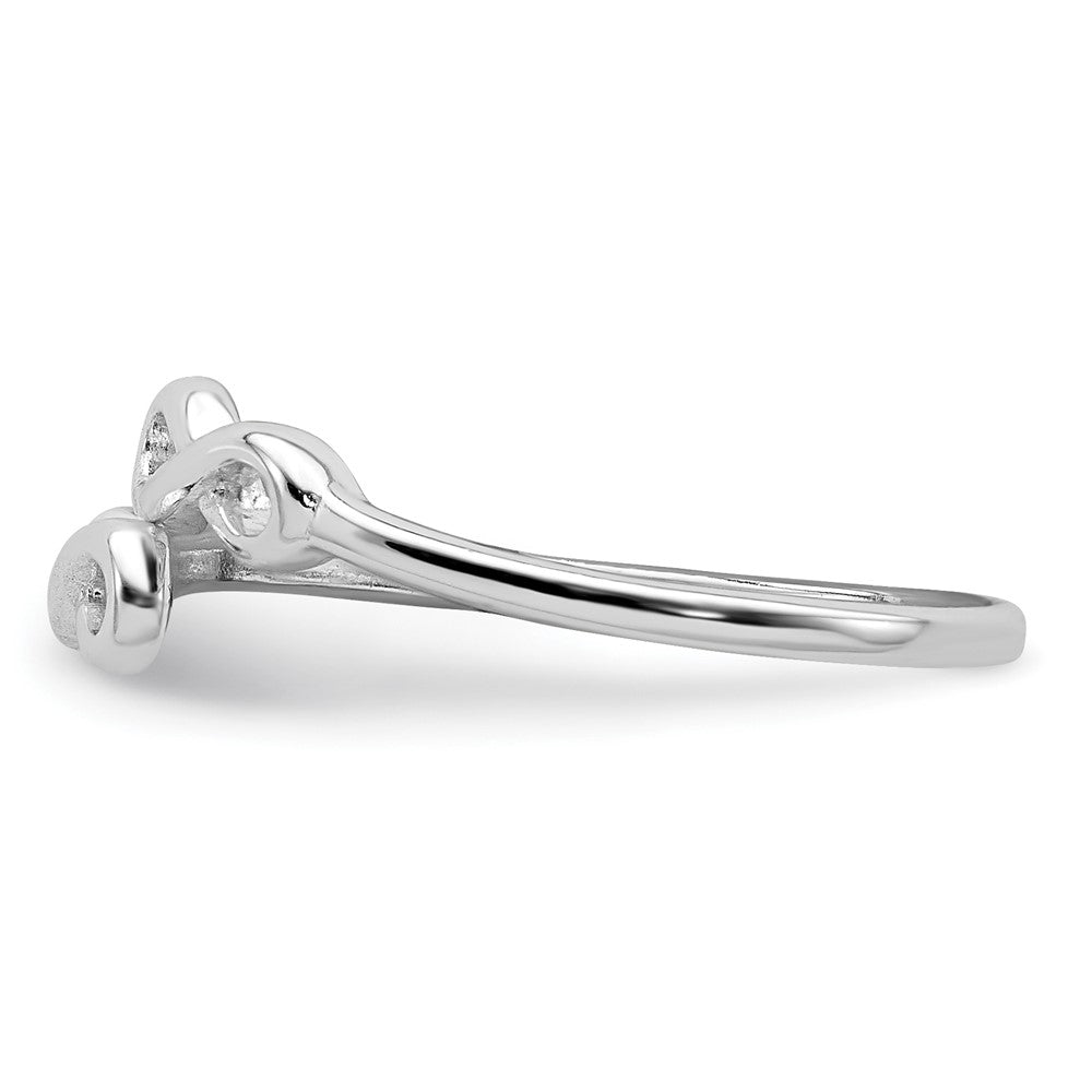 Sterling Silver Rhodium-plated Infinity Ring