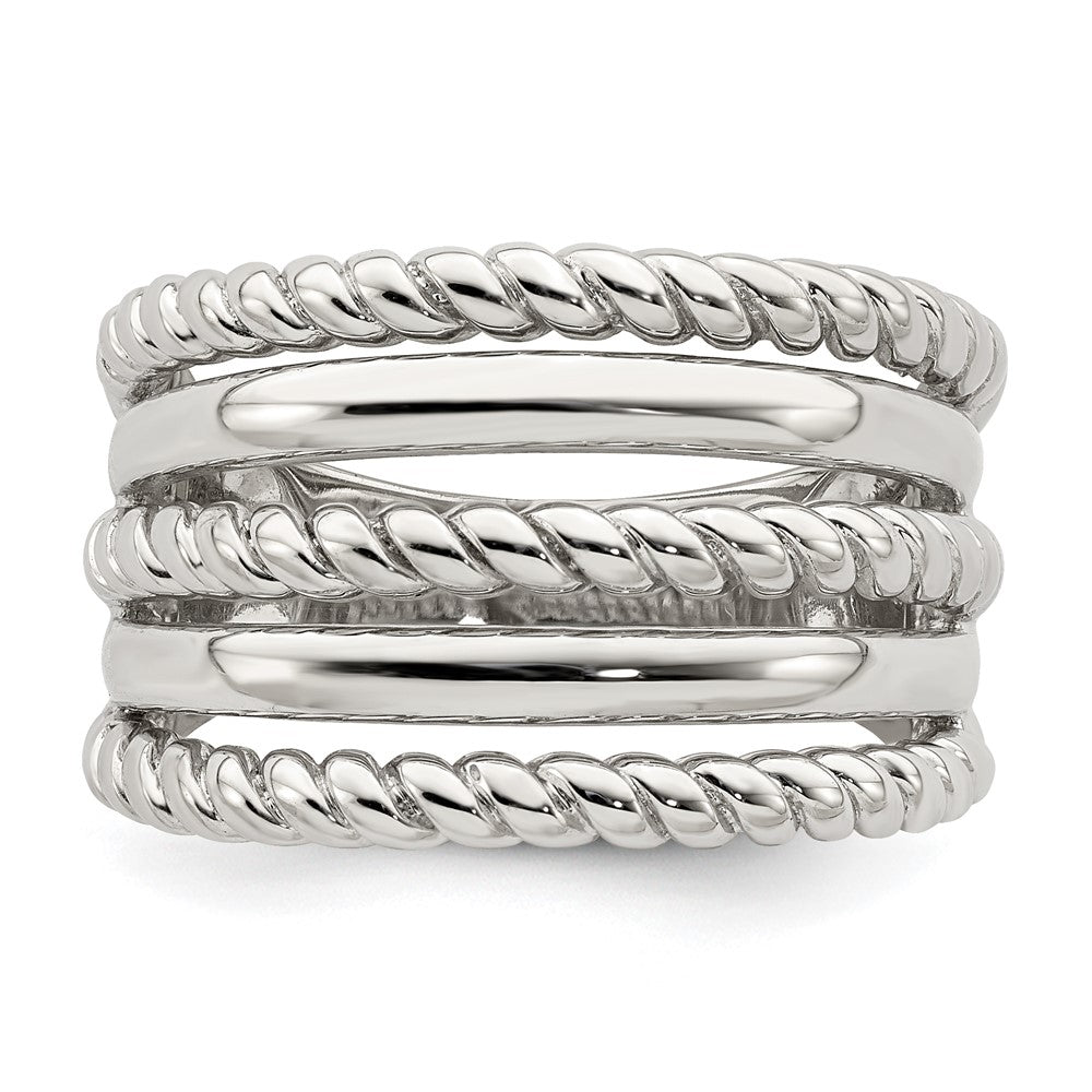 Sterling Silver Polished Fancy Ring