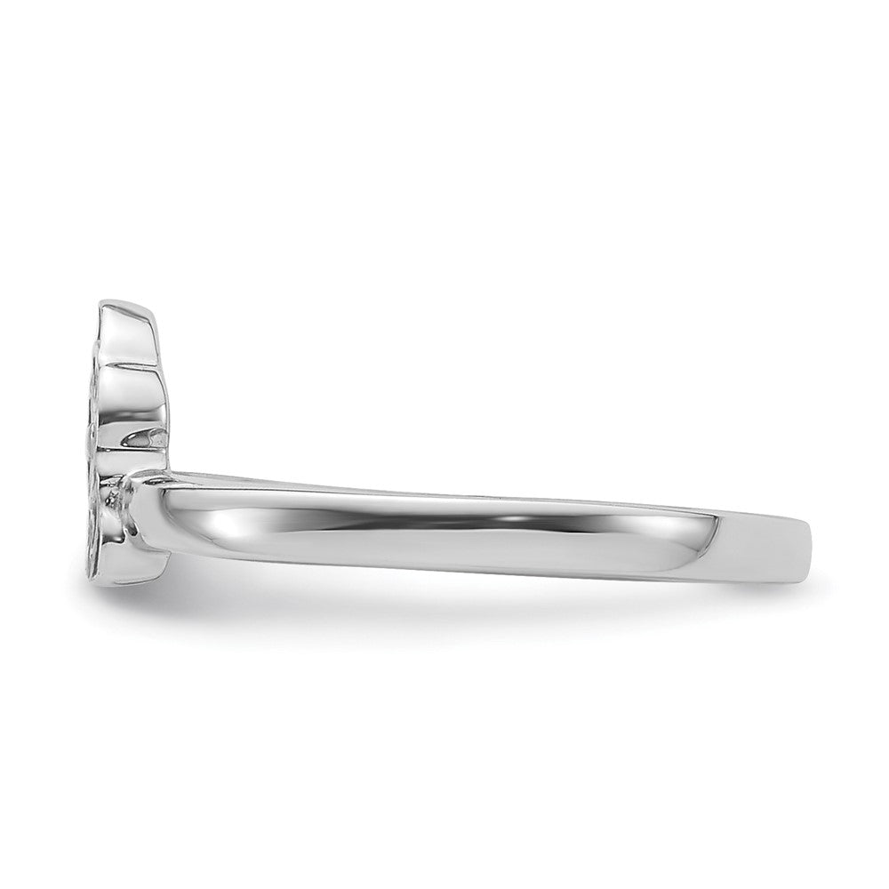 Sterling Silver Rhodium-plated Multi-color Enameled Dog Ring