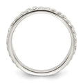 Sterling Silver Chain Inlay Design 3mm Band