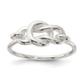 Sterling Silver Polished Fancy Knot Ring