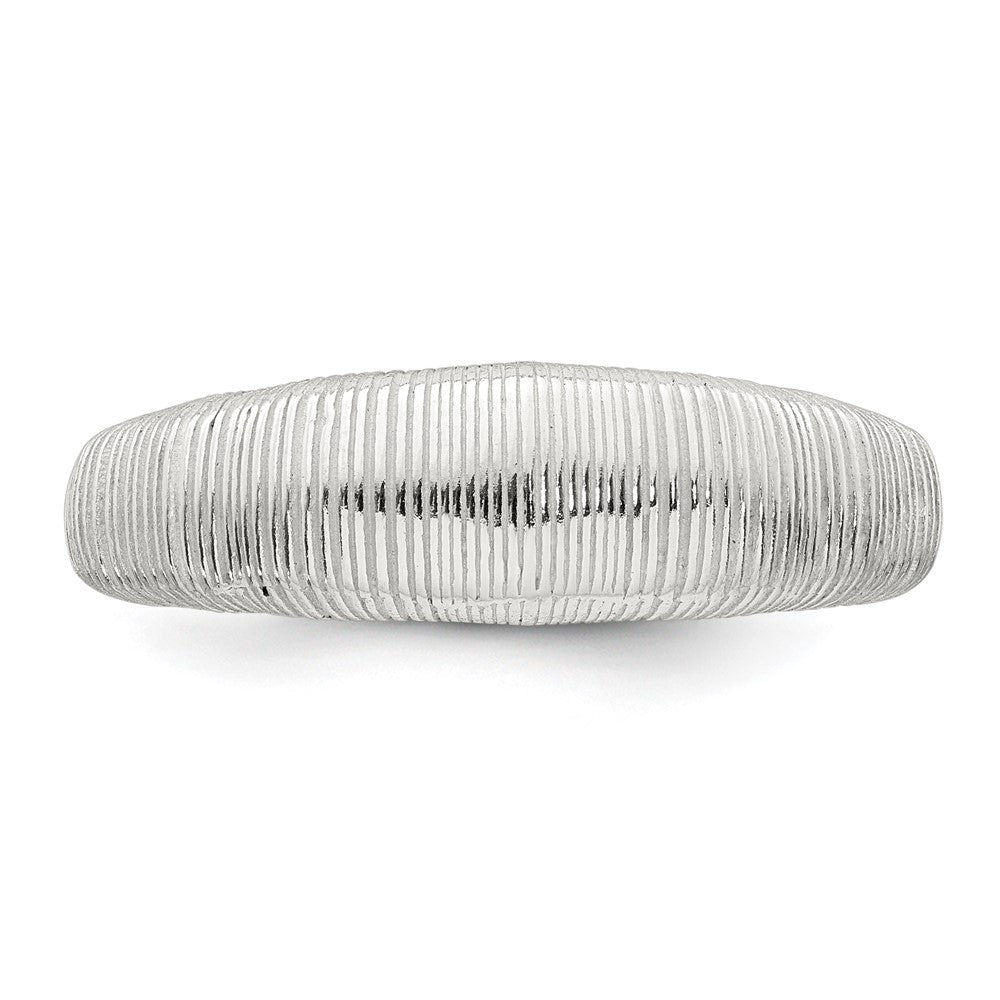 Sterling Silver Polished and Textured Ring