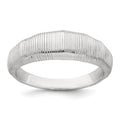 Sterling Silver Polished and Textured Ring