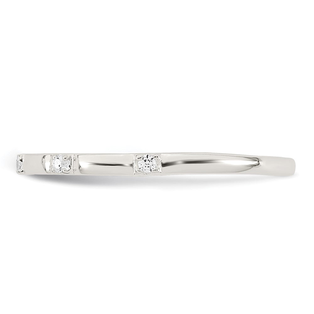 Sterling Silver Polished CZ Ring