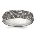 Sterling Silver Antiqued and Textured Men's Ring