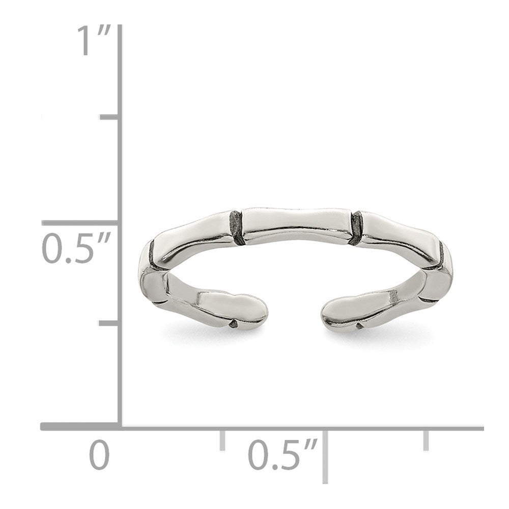 Sterling Silver Solid Toe Ring