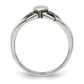 Sterling Silver Antiqued Claddagh Ring