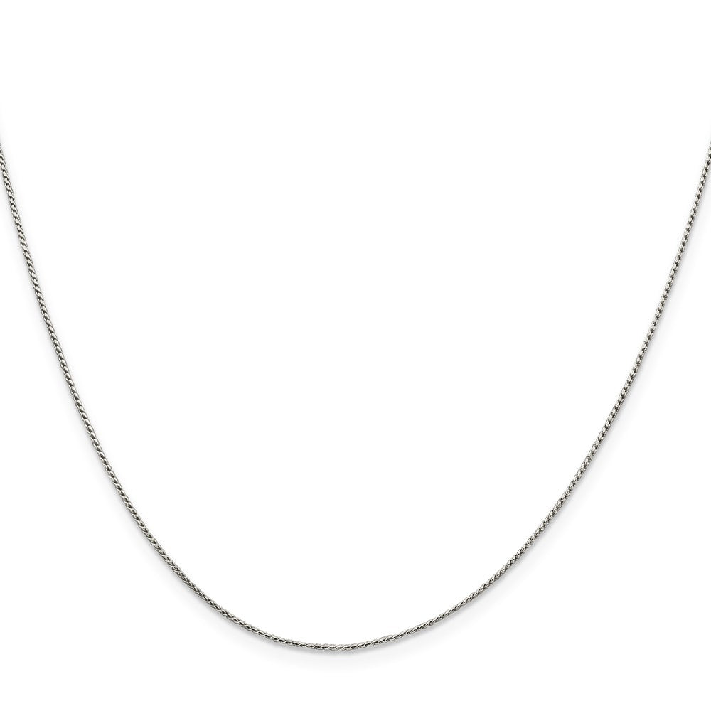 Sterling Silver .95mm Round Franco Chain w/ ext.
