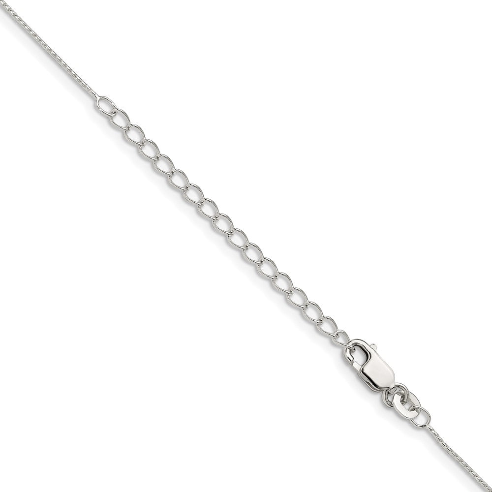 Sterling Silver .95mm Round Franco Chain w/ ext.