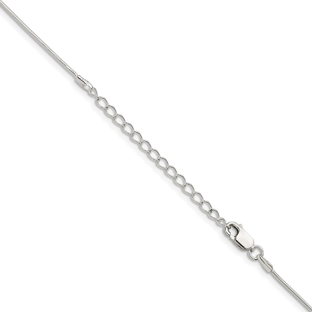 Sterling Silver 1mm Snake Chain w/ ext.
