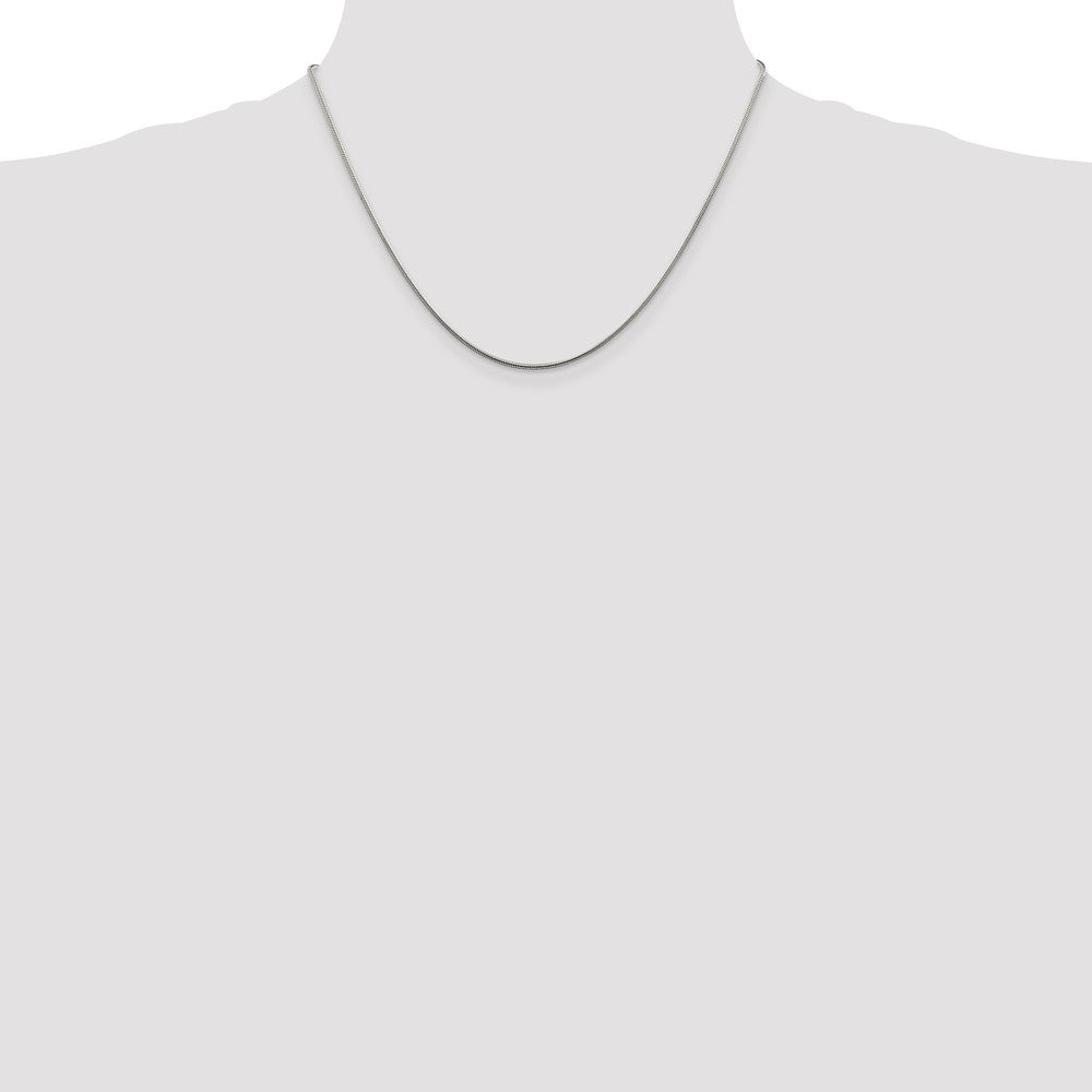 Sterling Silver 1.25mm Snake Chain w/ ext.