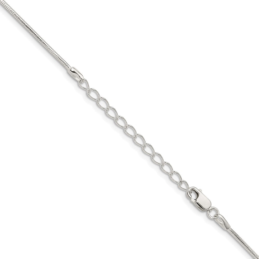 Sterling Silver 1.25mm Snake Chain w/ ext.
