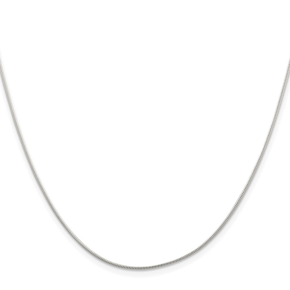 Sterling Silver 1mm Round Snake Chain