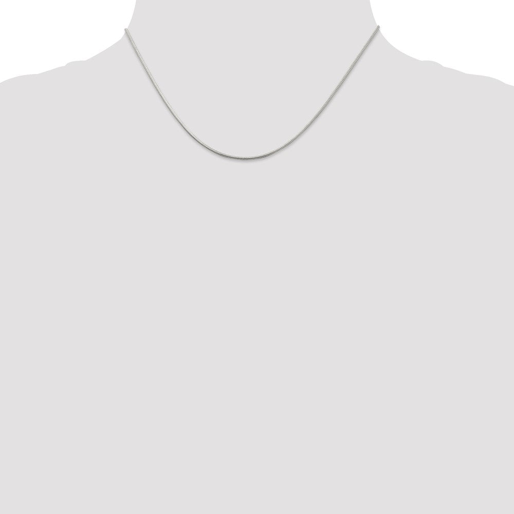 Sterling Silver 1.2mm Round Snake Chain