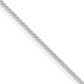 Sterling Silver Rhodium-plated 1mm Round Spiga Chain