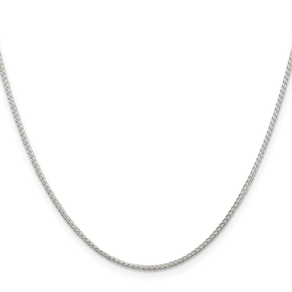 Sterling Silver 1.25mm Round Spiga Chain w/ ext.