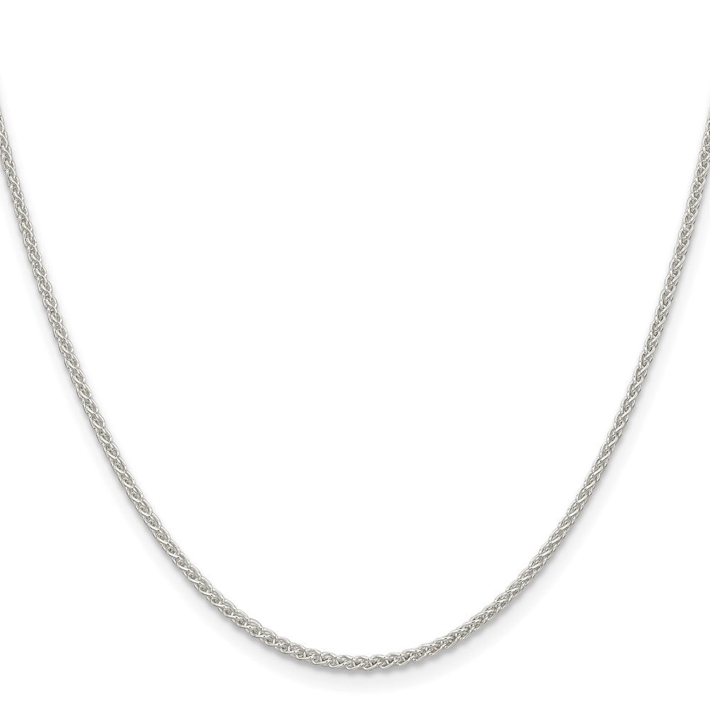 Sterling Silver 1.6mm Round Spiga Chain w/ ext.