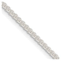 Sterling Silver 1.6mm Round Spiga Chain w/ ext.