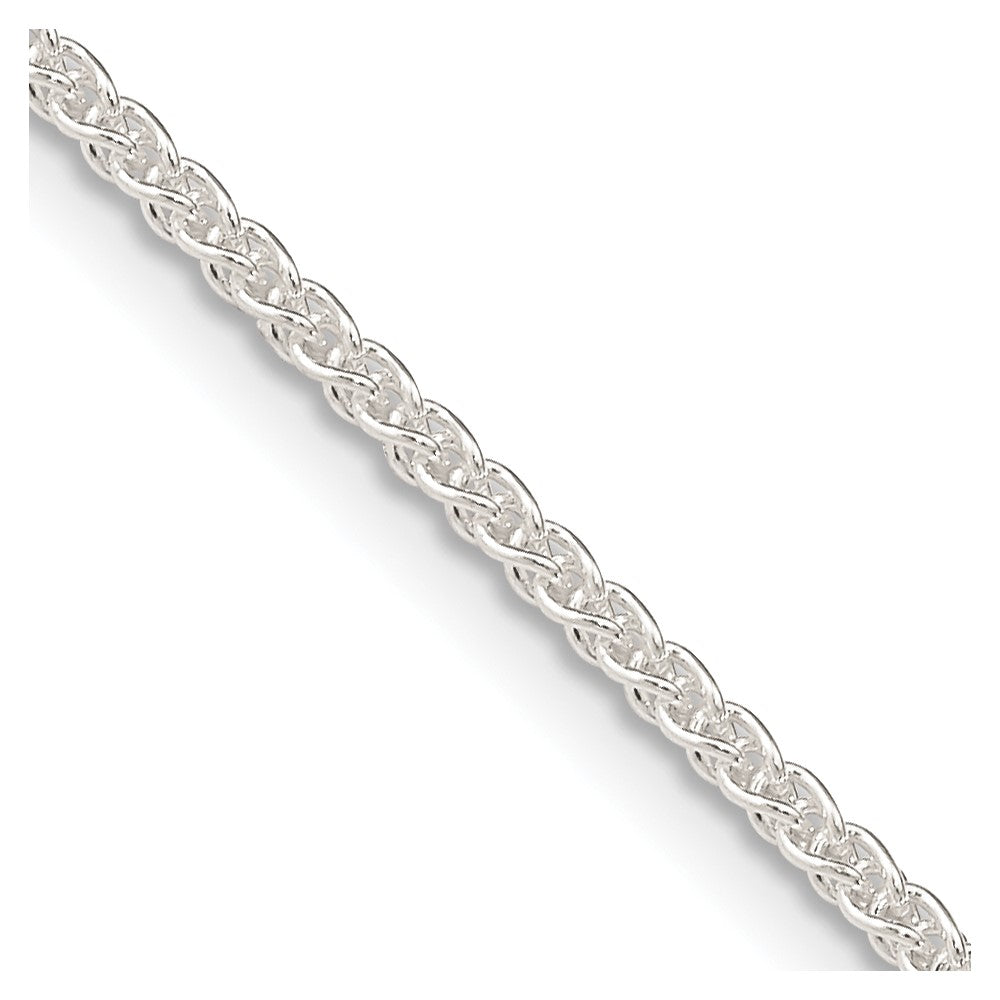 Sterling Silver 1.6mm Round Spiga Chain w/ ext.
