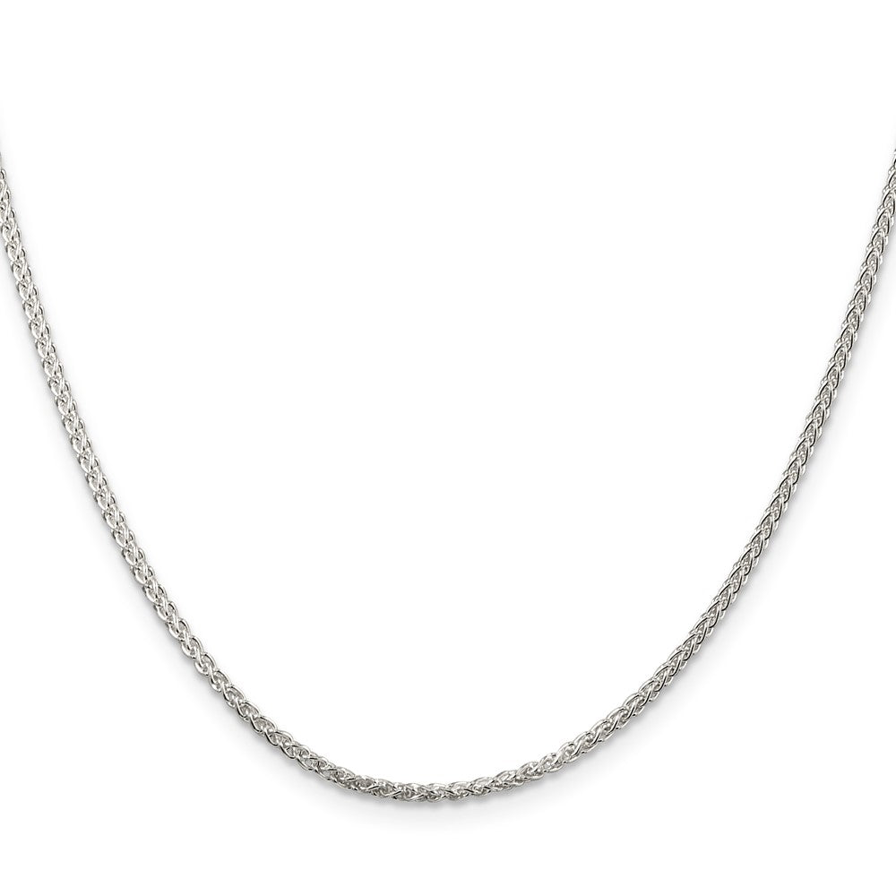 Sterling Silver 1.75mm Round Spiga Chain w/ ext.