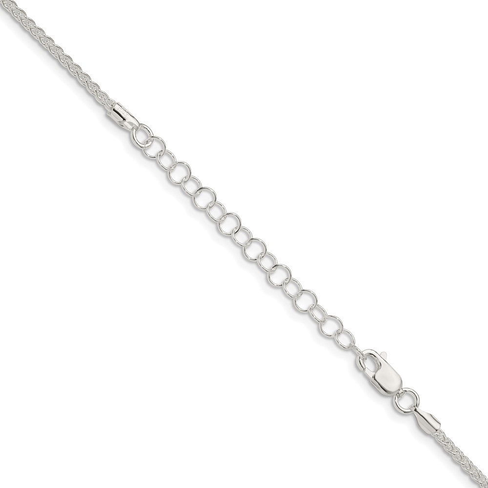 Sterling Silver 1.75mm Round Spiga Chain w/ ext.