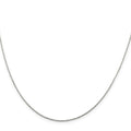Sterling Silver .85mm Diamond-cut Round Spiga Chain w/2in ext.