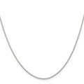 Sterling Silver .95mm Diamond-cut Round Spiga Chain w/ ext.