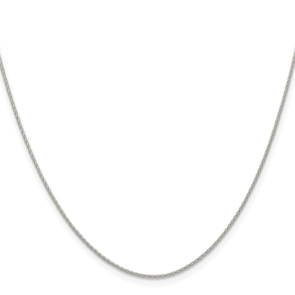 Sterling Silver .95mm Diamond-cut Round Spiga Chain w/ ext.